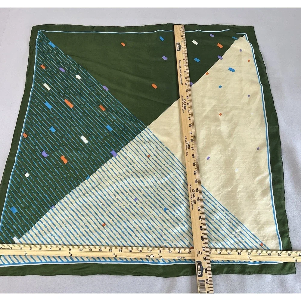 Womens Square Scarf 100% Silk 31
